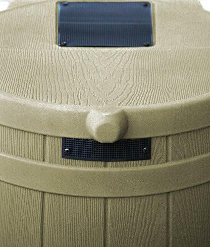 Good Ideas Rain Wizard Water Collection Barrel, 50 Gallon, Khaki, 2 Pack - Image 4