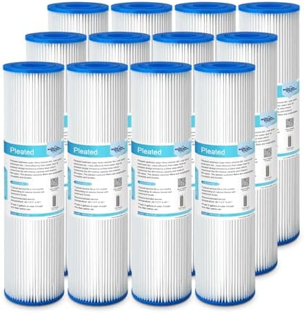Membrane Solutions 50 Micron 10"x2.5" Pleated Sediment Water Filter by MembraneSolutions