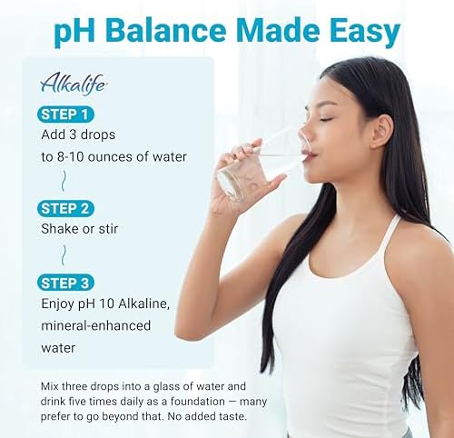 Alkalife pH Booster Drops, 2-Pack, pH 10 Alkaline Water, 360 Servings - Image 5