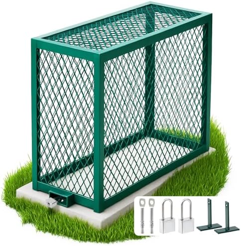 Steel Backflow Preventer Security Cage Cover, 34 3/8” L x 13 3/8” W x 24” H by MorningRo