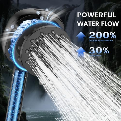 Filtered Shower Head with Handheld, High Pressure Shower Head with Filters - Image 2