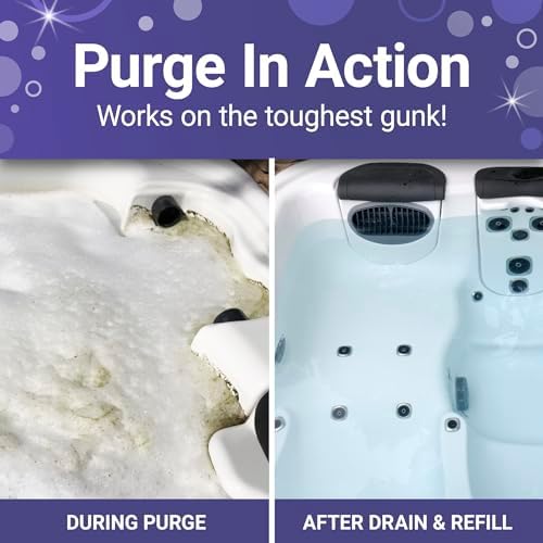 Bio Ouster Power Purge Hot Tub Jet Cleaner w/Towel - Hot Tub Cleaner for Jets, Tubes, Plumbing - for Standard & Inflatable Spas - Removes Gunk Buildup for Crystal Clear Water - Made in USA (4-Pack) - Image 2
