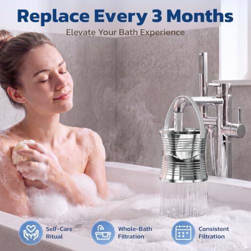 HOPOPRO Bath Filter for Tub Faucet, No-Spill 8-Stage Shower Water Filter - Image 6