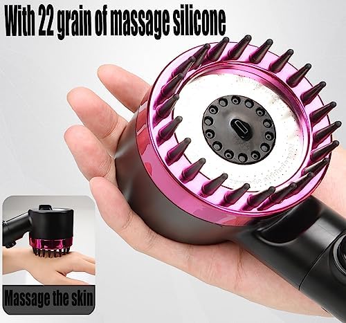 High Pressure Handheld Shower Head High Pressure Shower Heads- High Flow Even with Low Water Pressure - Hand Held Showerhead Set with 59″Replacement Hose/Bracket and Cotton Filters (Black) - Image 6