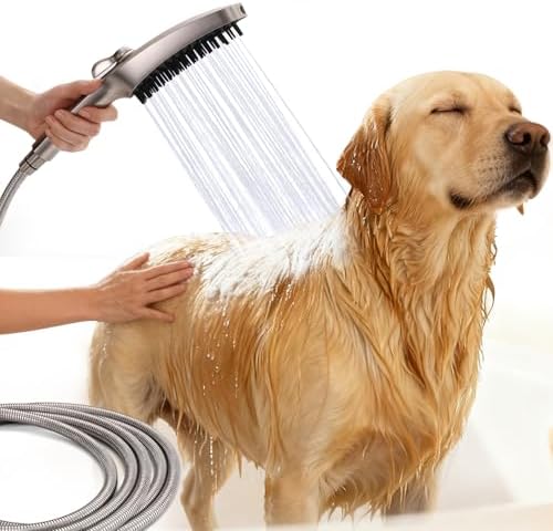 G-Promise 3Mode Dog Shower Attachment with Pause Mode Indoor & Outdoor Use by G-Promise
