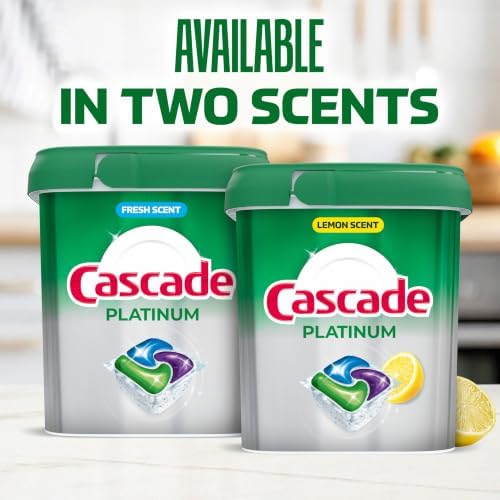Cascade Platinum Dishwasher Pods, Dishwasher Detergent, Dish Detergent Soap, Fresh, 59 Count - Image 5