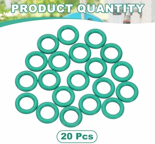 HARFINGTON 20 Pcs Fluorine Rubber O-Rings 12mm OD 7.2mm ID 2.4mm Width Round Sealing O Ring Seal Gasket for Industrial Engines Plumbing Faucet Hose Automotive - Image 3