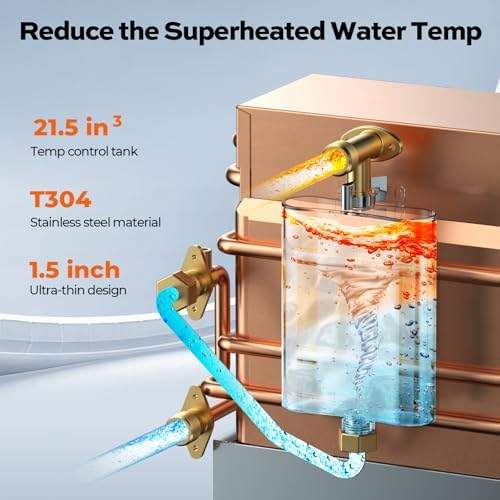 FOGATTI InstaShower 8 Pro RV Tankless Water Heater, Propane On Demand - Image 5