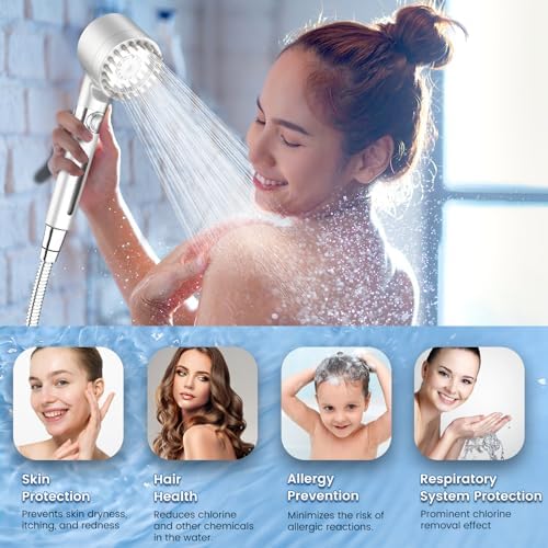 Filtered Shower Head with Handheld,High Pressure Shower Heads with Filters - Image 6
