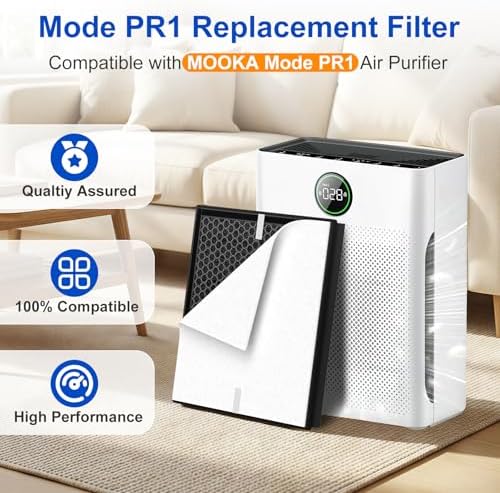 PR1 HEPA Replacement Filter Compatible with MOOKA Air Puri-fier - Image 3