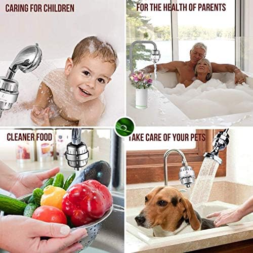 32 Stage Shower Filter with Vitamin C for Hard Water - Water Softener Shower Head Filter with Replaceable Multi-Stage Filter Cartridge to Remove Chlorine, Heavy Metal - Image 5