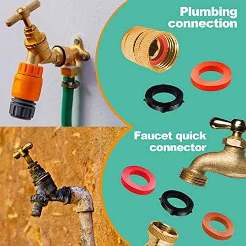 XBVV 158 Pcs Faucet Rubber Washers and Garden Hose Gasket Assortment Kit for Assorted Outdoor Faucets Stem Worn and Plumbing Garden Shower Hose Washer Seal Repair - Image 5