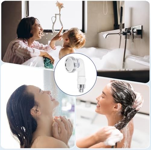 uxcell 1 Pcs Shampoo Bowl Sprayer Head, Sink Faucet Sprayer Side Control Button Salon Sink Sprayer Replacement Part for Spa Barber Shop Hair Washing Bath, White - Image 6