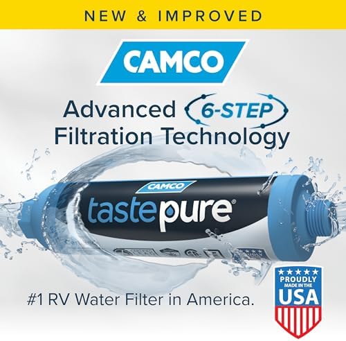 Camco Tastepure RV Water Filter 2-pk - GAC & KDF Filtration-Made in the USA - Image 2