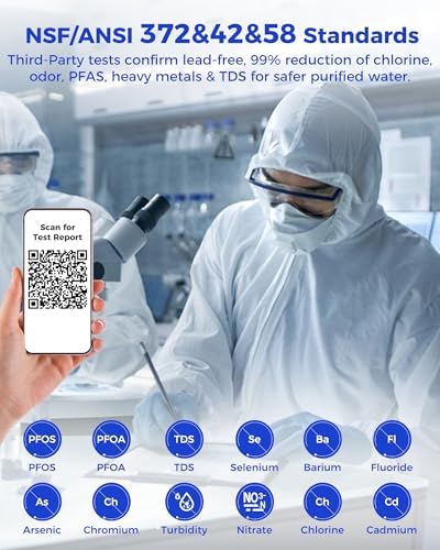 7-Stage Countertop Reverse Osmosis Water Filter System, 528 Gallons RO Water Filtration with Portable Pitcher, NSF/ANSI 372,53,42,58, Reduce TDS PFAS, 5 Volumes, 3:1 Pure to Drain CT910 - Image 4