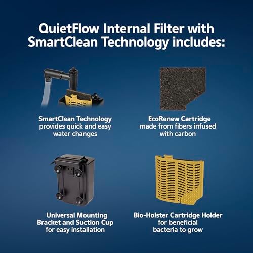 Aqueon QuietFlow Internal Filter with SmartClean Technology, Medium - Image 2