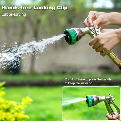 FANHAO Upgraded 100% Metal Garden Hose Nozzle Heavy Duty, 7 Spray Patterns - Image 5