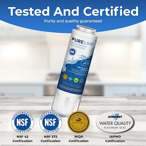 Pureline EDR4RXD1 Replacement for Everydrop Filter 4, UKF8001, UKF8001AXX-750, UKF8001AXX-200, Maytag UKF8001, Whirlpool EDR4RXD1, 4396395, Kenmore 9084, 9006, Puriclean II, (2 Pack) - Image 2