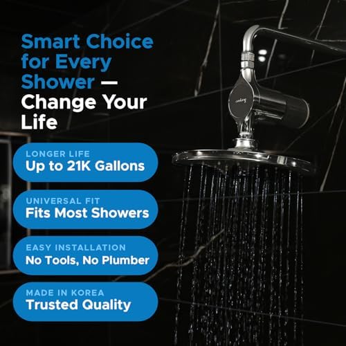 ACF Shower Filter | NSF Tested & Certified (177&372) Chlorine Reduction/Lead Free-| Long Filter Life Span - Image 5
