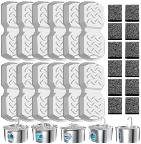 24Pcs Cat Water Fountain Filters Replacement by WEIKEY