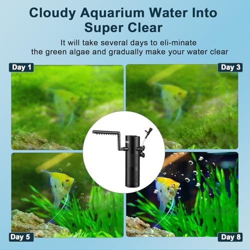 hygger 8W Aquarium U-V Internal Filter with Timer for 10–20 Gal Tanks - Image 5