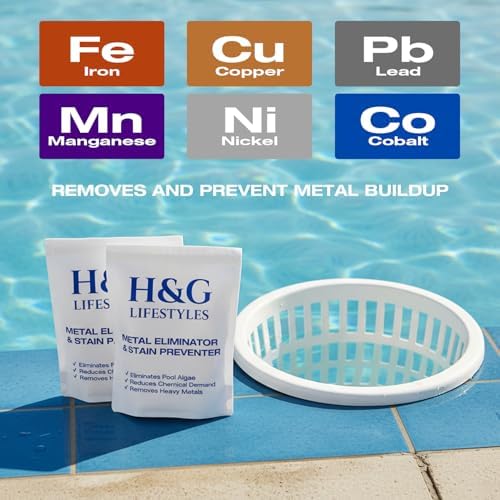 H&G Lifestyles Metal Eliminator & Stain Preventer Refill for Pool & Spa, Replacement Pack for Floating Dispenser, Removes Iron, Copper & Manganese, Helps Maintain Clear Water, Up to 30,000 Gallons - Image 4