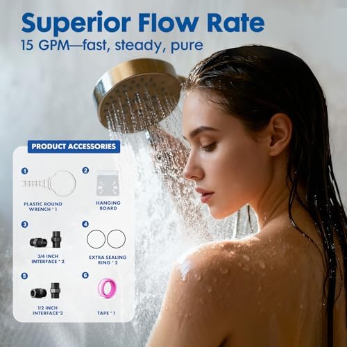 Salt Free Water Softener Systems Whole House, Whole House Water Softener System, 3/4'' FNPT Highly Reduces Hardness, Limescale, Chlorine & Odor, Delivers Pure & Healthy Water Protect Appliances - Image 2