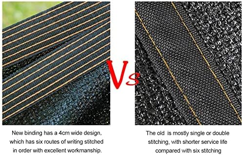 winemana Black Shade Cloth for Garden, 8 x 12 FT Mesh Tarp with Grommets - Image 3