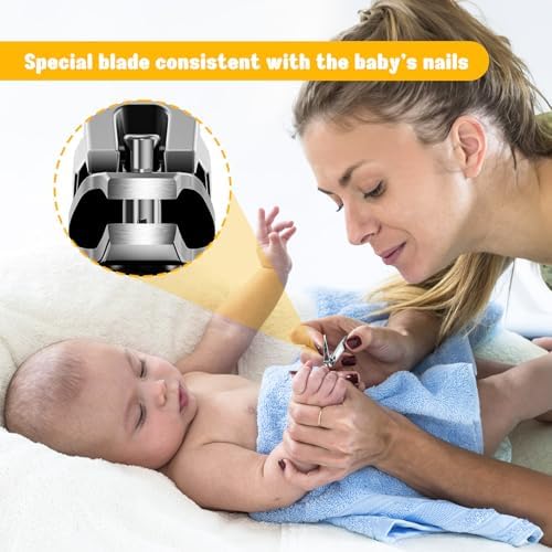 FVION Kids Nail Clippers, Small Jaw Baby Nail Clipper Trimmers for Infants and Toddlers, Precision Children Nail Clippers Nail Grooming Tool for Tiny Fingers and Toes - Silver - Image 2