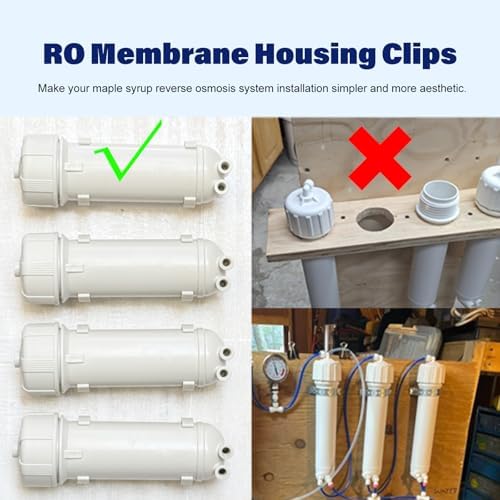 400 GPD RO Membrane with Reverse Osmosis Membrane Housing Set, Reverse Osmosis Filter Replacement Kit, RO Membrane Housing Set for DIY RO Water System & Maple Syrup Reverse Osmosis System - Image 6