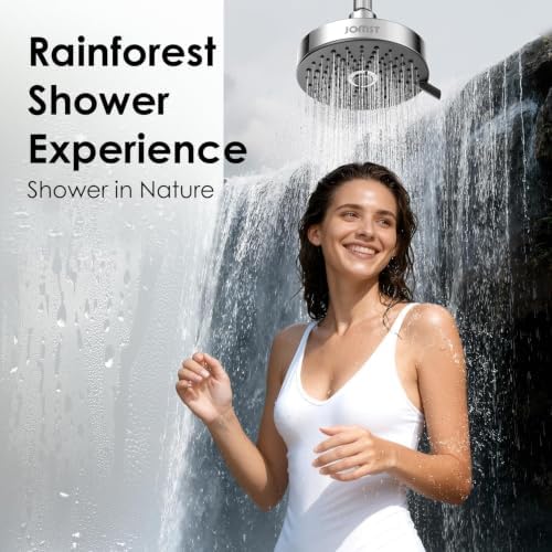 High Pressure Shower Head with 3 Spray Modes, Water Saving Chrome Showerhead, Self-Cleaning Nozzles, Universal G1/2" Tool-Free Installation - Compatible with SA-001 - Image 3
