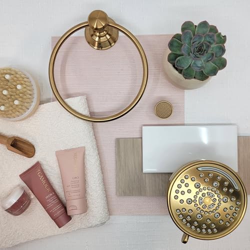 Symmons HydroMersion Classic 4 Inch Multifunction High Pressure 7 Mode Round Adjustable Showerhead in Brushed Bronze - Image 3