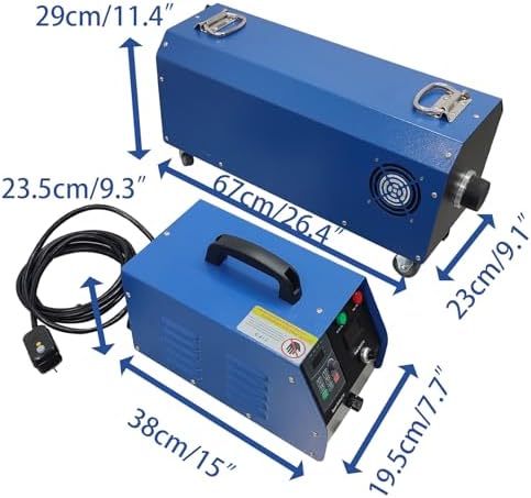 Industrial Boiler Pipeline Cleaning Machine, 1500W Dry-Wet Separation, Boiler Tube Cleaner，Split Design, Evaporator Duct Cleaner, Fits 0.47-1.42 Inch Industrial Pipe, 110V/220V - Image 2