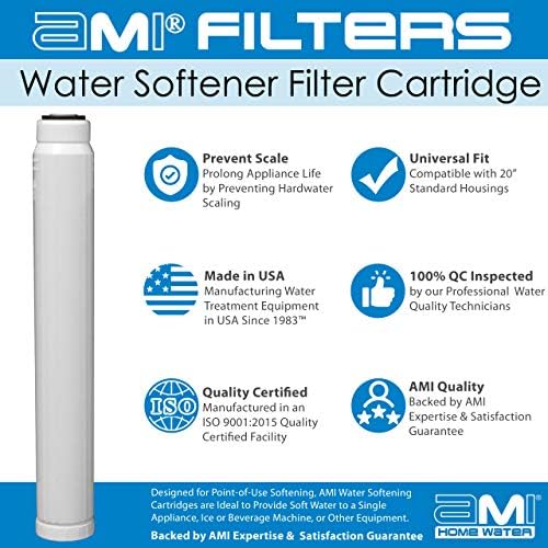 AMI Water Softening Filter Cartridge, Ion Exchange Resin, 20" Standard - Image 4