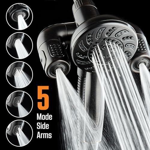 AquaDance High Pressure 156-mode Handheld Shower Head Combo with Hydro Arms - Image 5