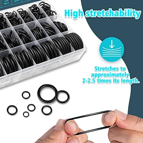 KEZE 788 Pcs SAE Rubber O Ring Assortment Kit Buna-N 70A 24 Size USA Standard Inch O Rings Set for Assort Faucets Plumbing Hydraulics Hose Repairs with O Ring Hook and Pick - Image 7
