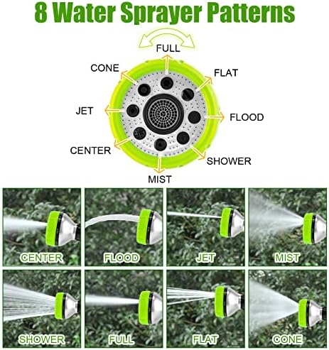 Dog Washing Hose Attachment, 8-in-1 Sprayer Mode Garden Hose Nozzle - Image 2
