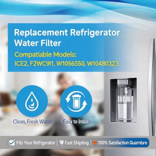 ICE2 F2WC9I1 ICE Maker Filter Replacement, Compatible with for ICE2 F2WC9I1 W10480323, W10565350 (3 Pack) - Image 3