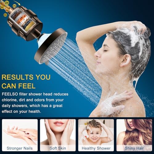 FEELSO Shower Head with Shower Filter, Filtered Shower Head for Hard Water - Image 3