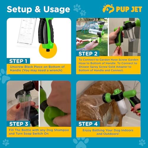 The Original Pup Jet Dog Washing Hose Attachment with Soap Dispenser - Image 3