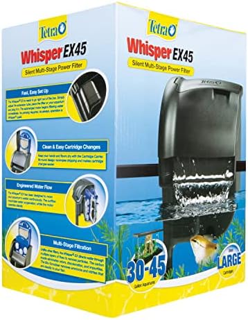 Tetra Whisper EX 45 Filter For 30 To 45 Gallon aquariums, Silent Multi-Stage Filtration, Blacks/Grays - Image 4