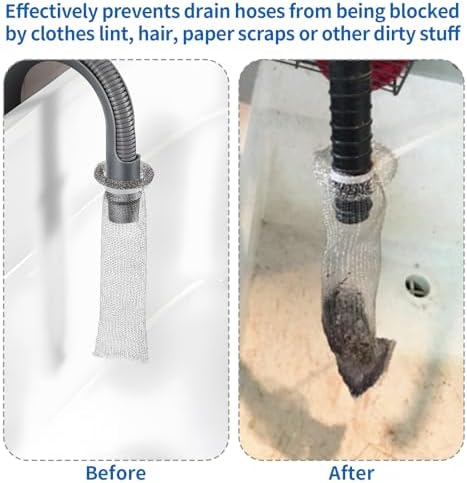 Washing Machine Lint Traps, Stainless Steel Laundry Hose Filters, 24 Pack - Image 3