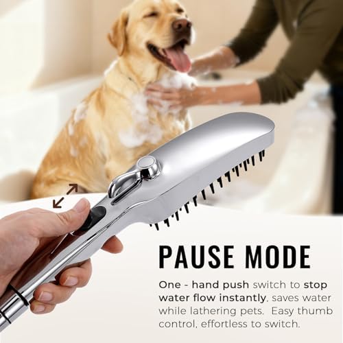 G-Promise 3Mode Dog Shower Attachment with Pause Mode Indoor & Outdoor Use - Image 4
