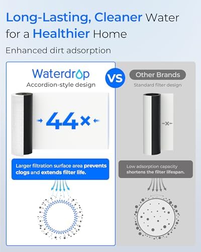 Waterdrop 2 Stage Whole House Water Filter System, with Heavy Metal Sediment Filter, Highly Reduce Mercury, Lead, Iron, Manganese, Chlorine for Well/City Water, - Image 5