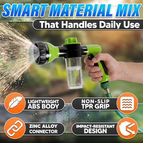 Soap Sprayer Hose Attachment, Car Wash Nozzle with Soap Dispenser - Image 3