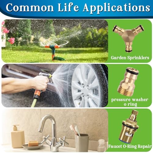 1075 Pcs 3-in-1 Spigot Repair Washers & Hose Gasket & Faucet O-Rings Kit - Image 3