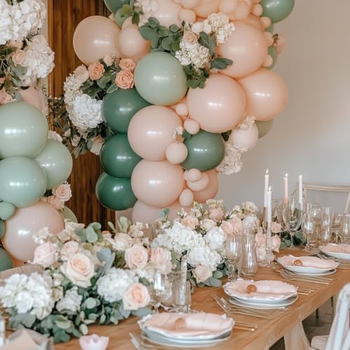Pink Green Balloon Arch Kit, Baby Shower Birthday Decor - Image 5