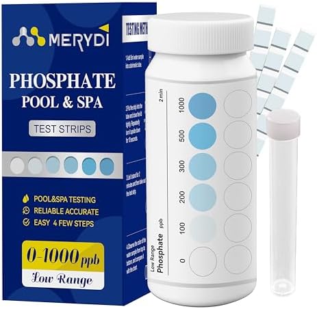 Phosphate Test Kit for Pool,50 Strips Phosphate Test Strip by MERYDI