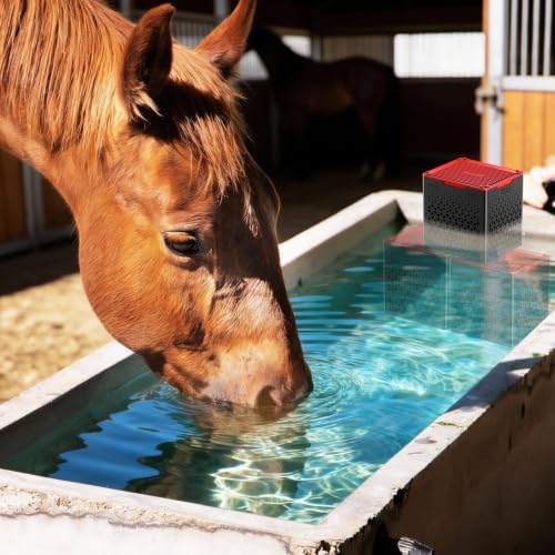 Pure Cube Water Trough Filter 3.0 Super‑Strong Filtration Aquarium Water Trough Activated Carbon Purifier Cube for Horse, Livestock, Fish Tanks & Ponds,Red,for 20 Gallons Tank - Image 4