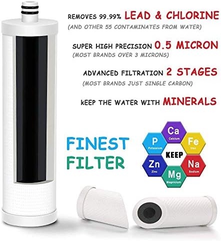 FRIZZLIFE FZ-2 Replacement Filter Cartridge for MP99, MK99, MS99 Under Sink Water Filter & MV99 RV Filter - Pack 4 - Image 2